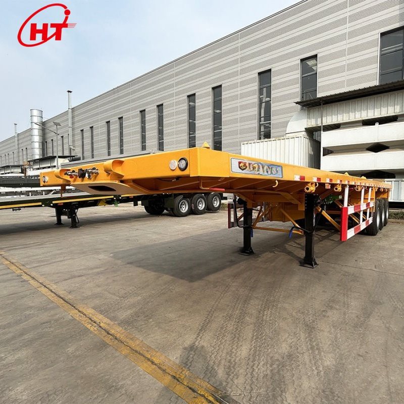 Trelar Lled-trelar gwely gwastad Gyda rampiau