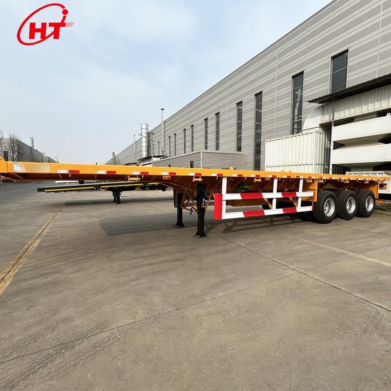 Flatbed Semi Trailer With Ramps factory